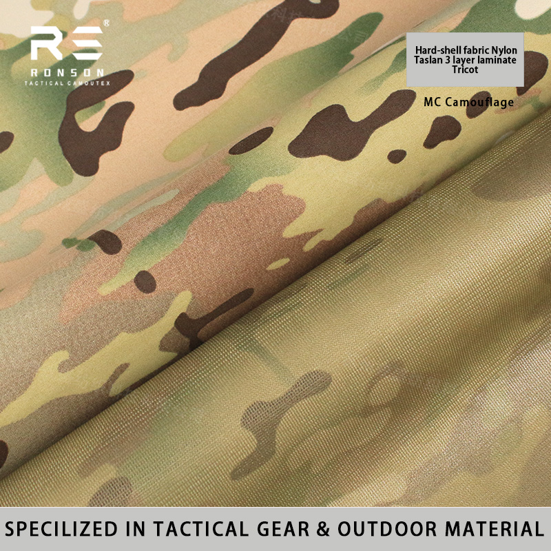 Outdoor Sport Jacket - ผ้าไนลอนทาสลันเคลือบ TPU 3 ชั้น ลายพราง MC