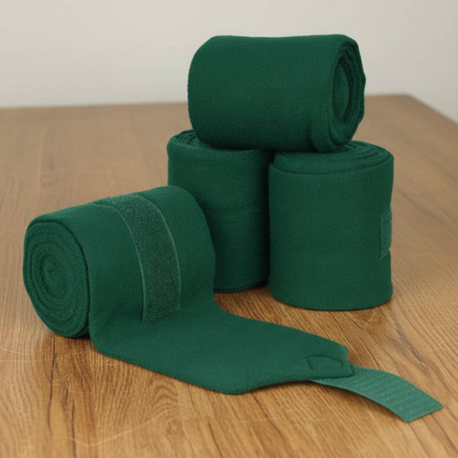 Polo Wraps Fleece - ผ้าพันขาสำหรับม้าแบบนุ่ม 4 ชิ้น ผ้าฟลีซพันขาสำหรับม้า ผ้าพันขาสำหรับม้าแบบยาว ผ้าพันขาสำหรับใช้ในคอก