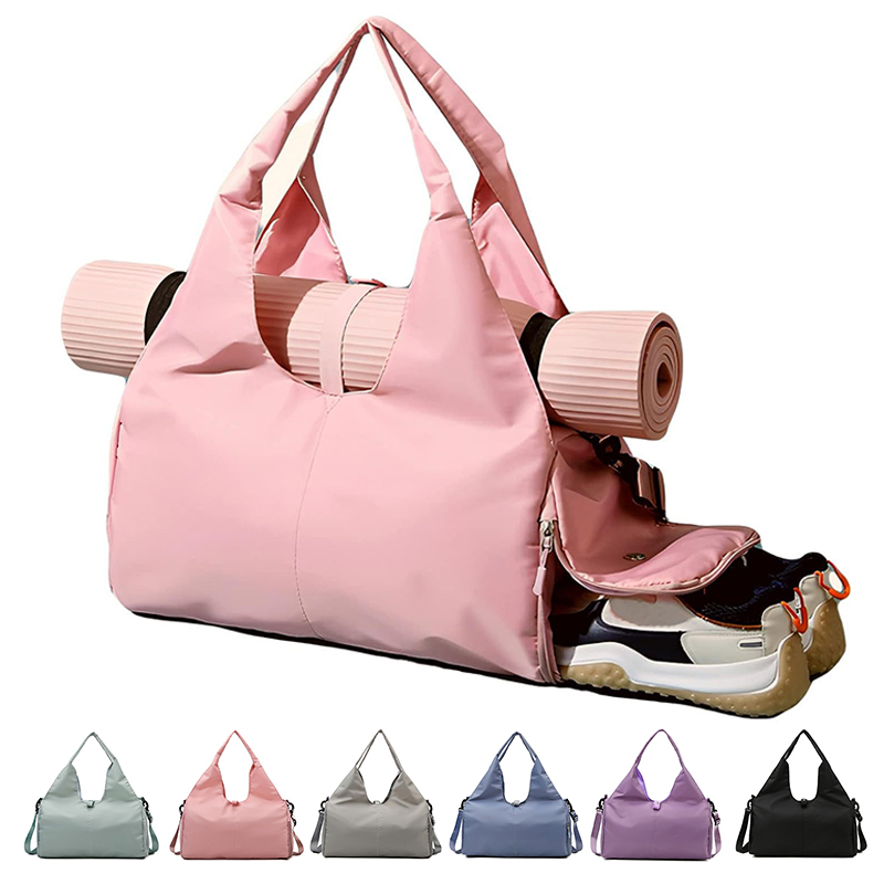 Indoor Sport And Outdoor Sports - กระเป๋าใส่เสื่อโยคะ กระเป๋าฟิตเนสสำหรับผู้หญิงผู้ชาย กระเป๋าออกกำลังกาย กระเป๋าเดินทาง กระเป๋ากีฬา ไนลอน