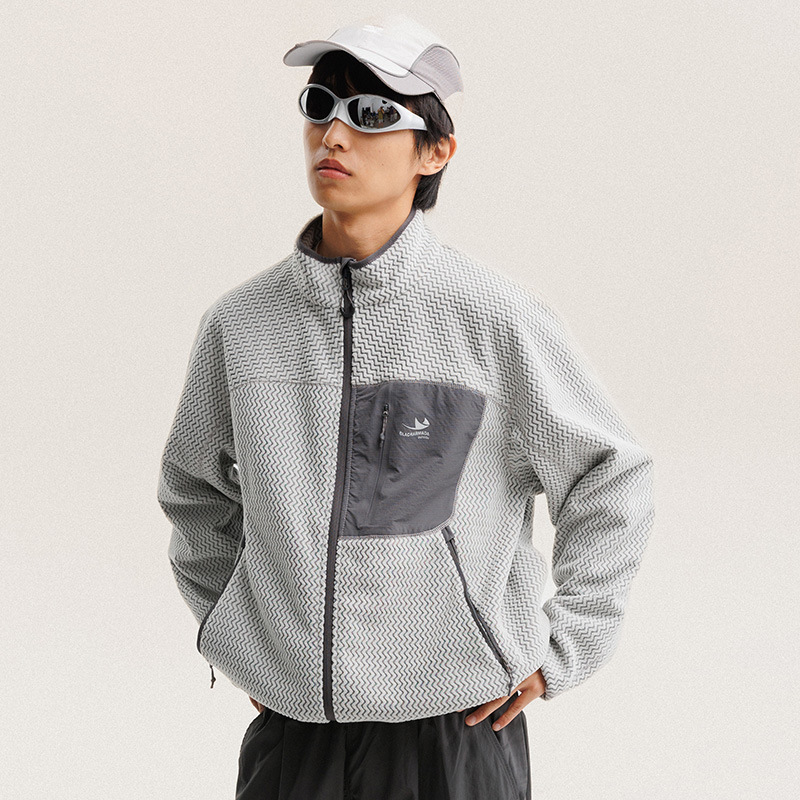 Outdoor Sport Jacket - ฤดูใบไม้ร่วงฤดูหนาวขนแกะโพลาร์ลายหยักเสื้อแจ็คเก็ตผู้ชายผู้หญิงกลางแจ้งเดินป่าเดินป่าระบายอากาศได้ดีเสื้อกีฬาอุ่นๆเสื้อโค้ทยูนิเซ็กส์