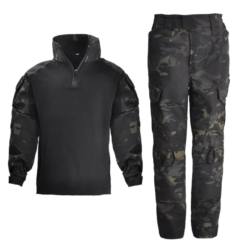 Outdoor Sport Jacket - เด็กยุทธวิธีUniformการล่าสัตว์เสื้อผ้าชุดเด็กAirsoft Camouflageแจ็คเก็ตเดินป่ากีฬากลางแจ้งการฝึกอบรมการออกกําลังกายชุด