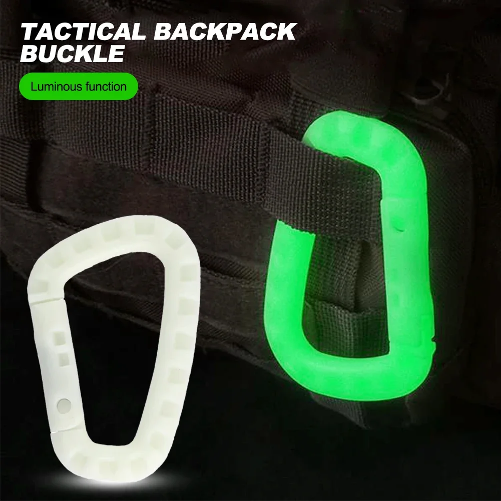 Outdoor Sports Store - 5 ชิ้น 8.5 เซนติเมตรส่องสว่างกระเป๋าเป้สะพายหลังยุทธวิธี Buckle Fast