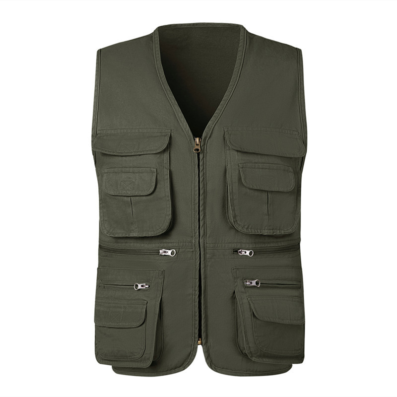 Outdoor Sport Jacket - ฤดูร้อนผู้ชายยุทธวิธีเดินป่าตกปลาเสื้อกั๊ก Multi-Pocket ช่างภาพเสื้อกั๊กกลางแจ้งชายบาง Cargo JACKET เสื้อ