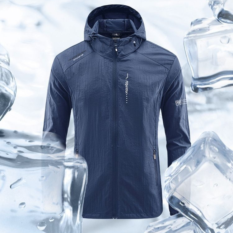 Outdoor Sport Jacket - เสื้อกันลมสำหรับออกกำลังกาย น้ำหนักเบาพิเศษ เสื้อคลุมฤดูร้อน แห้งเร็ว ป้องกันแสงแดด เสื้อแจ็คเก็ตบางสำหรับผู้ชาย
