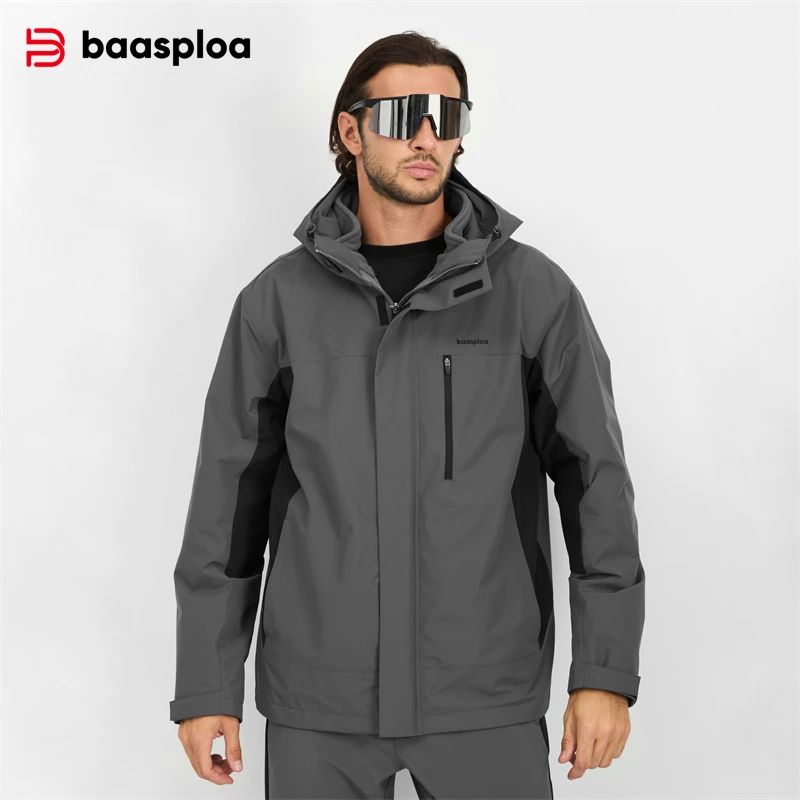 Outdoor Sport Jacket - เสื้อแจ็คเก็ตผู้ชาย Baasploa รุ่นใหม่ สำหรับกิจกรรมกลางแจ้ง ปีนเขา เดินป่า
