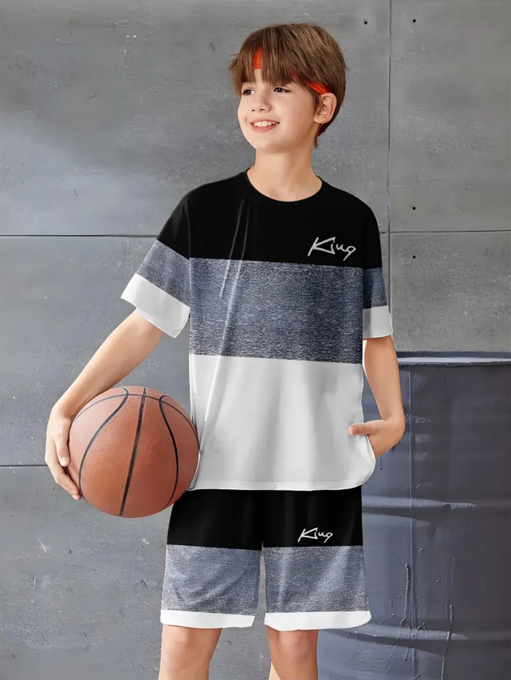 ชุดเด็กผู้ชาย ชุดกีฬาฤดูร้อนลา - Outdoor Sports List บทวิจารณ์และราคา