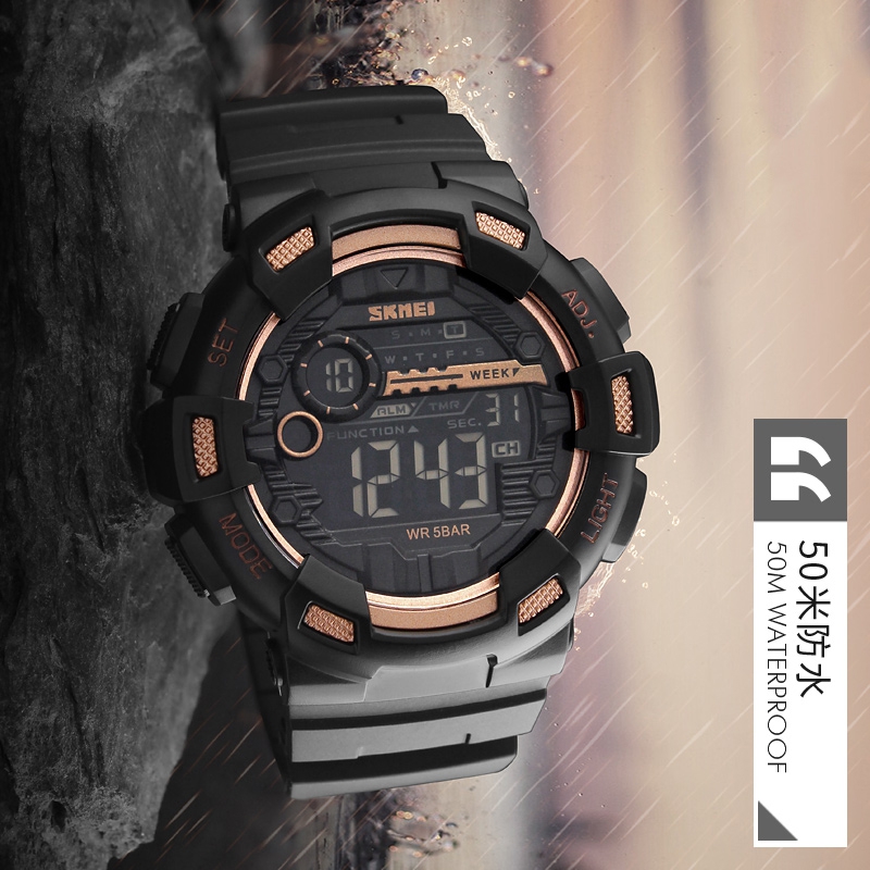 SKMEI กีฬาอิเล็กทรอนิกส์นาฬิกา - Outdoor Sports List บทวิจารณ์และราคา