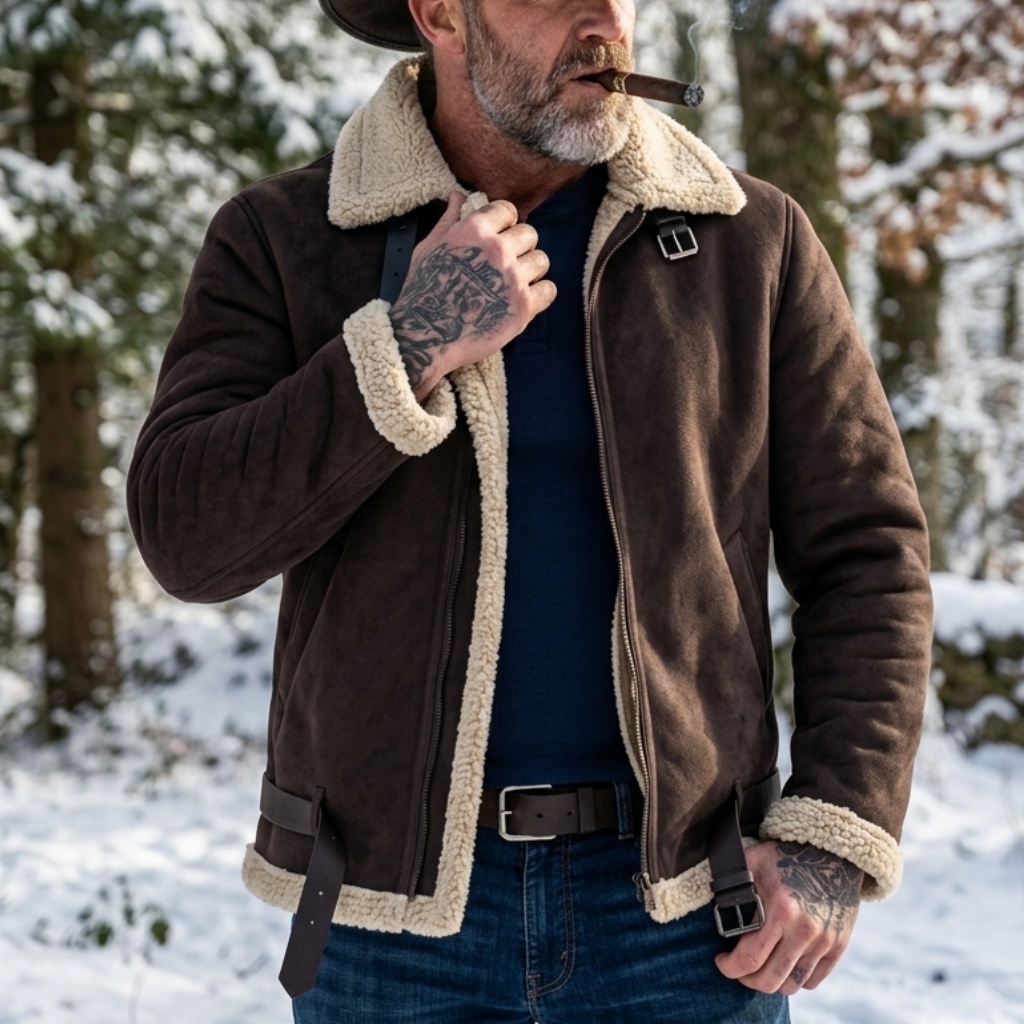 เสื้อแจ็คเก็ตหนังกลับเทียมบุขน - Outdoor Sport Jacket บทวิจารณ์และราคา