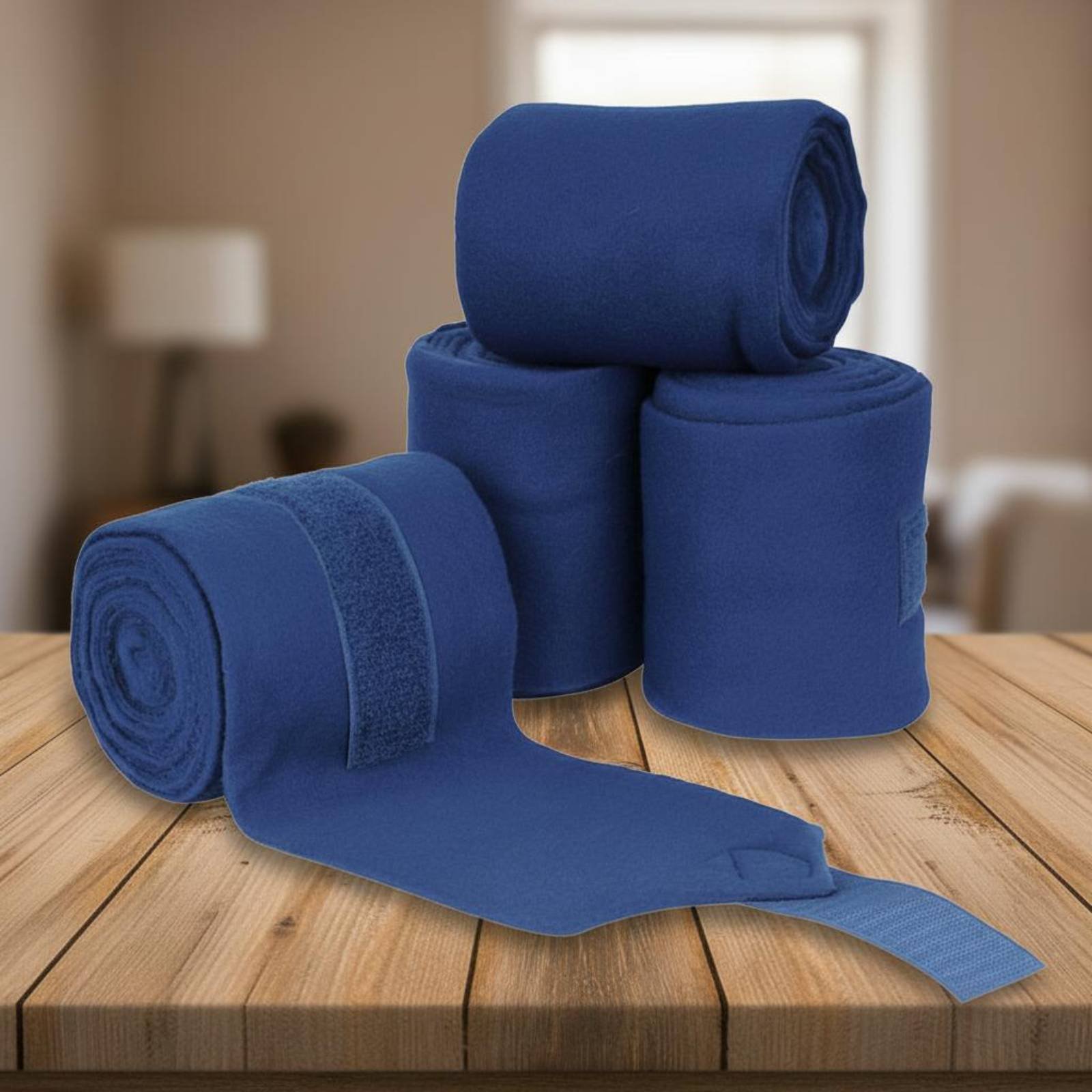 ผ้าพันขาสำหรับม้า 4 ชิ้น ผ้าฟล - Polo Wraps Fleece บทวิจารณ์และราคา